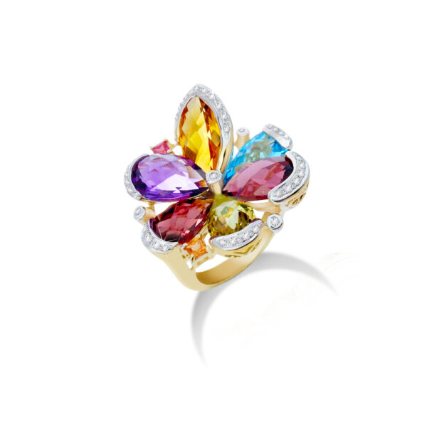 華爾滋｜彩寶鑽戒